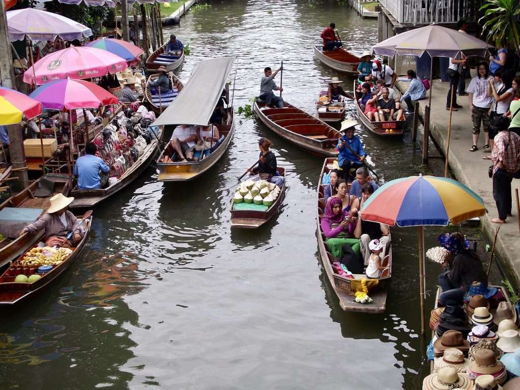 Floating Market in Thailand